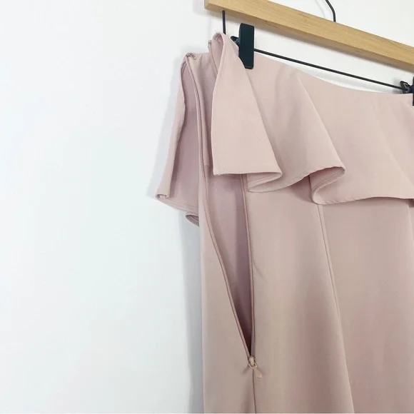 Show Me Your Mumu Strapless Ruffle Gown Wedding Guest Elegant Party Ball Chic S - Picture 8 of 13